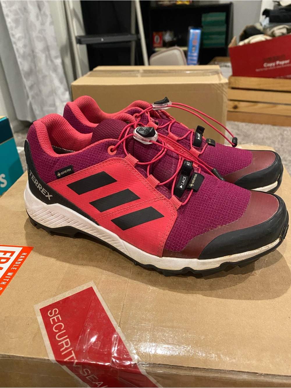 adidas Terrex Women’s Hiking Shoes Pink/Black, Size 5